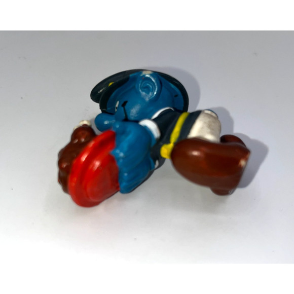 Vintage Pilgrim Thanksgiving Smurf Vintage Smurfs Cake Topper Gag Gift Cupcake - Picture 6 of 11